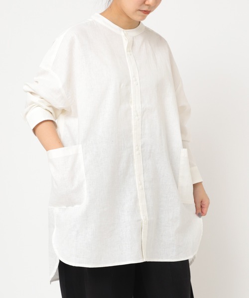 「URCH RNA」 長袖シャツ MEDIUM ブラウン レディース_画像5