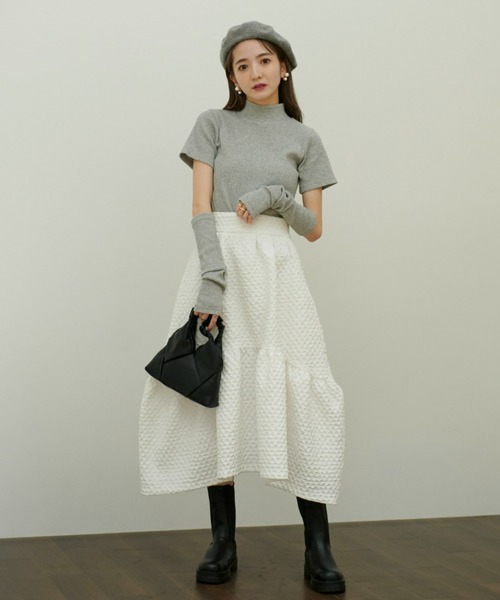 「VIOLETTA」 フレアスカート M ホワイト レディース_画像2