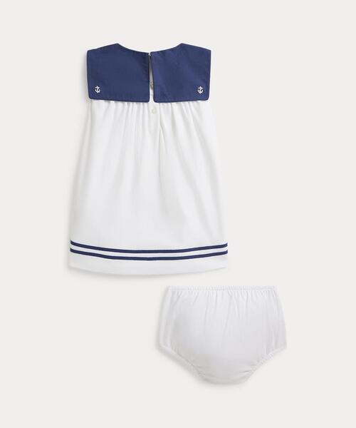 Ralph Lauren コットン セーラー ドレス & ブルマ サイズ 85 Polo Ralph Lauren Childrenswear ベビー コットン インターロック