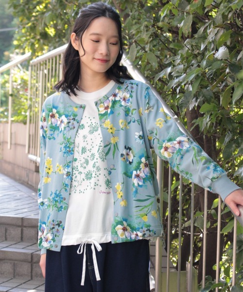 SUPER HAKKA（スーパーハッカ） tシャツ フロラフロートプリント裏毛