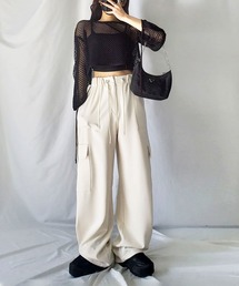 「me+em select」 カーゴパンツ X-LARGE チャコール レディースの画像2