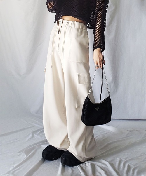 「me+em select」 カーゴパンツ X-LARGE チャコール レディース_画像5