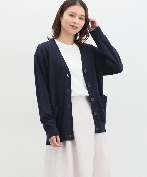 「Honeys」 ニットカーディガン M 杢グレー レディース_画像7