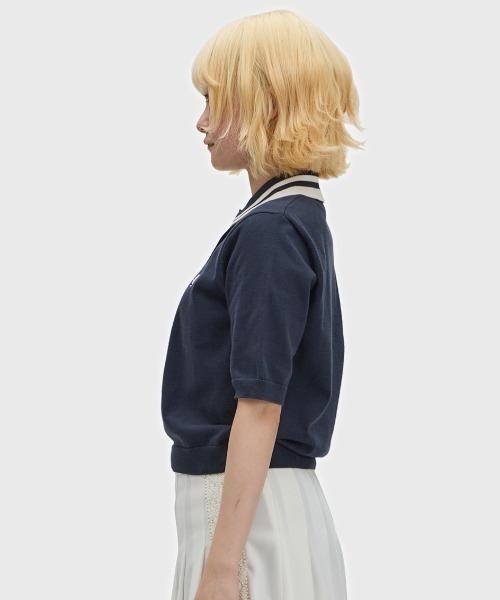 ポロシャツ ポロ Bold Twin Tipped Knitted Shirt／ボールドツインティップニットポロシャツ レディースの画像