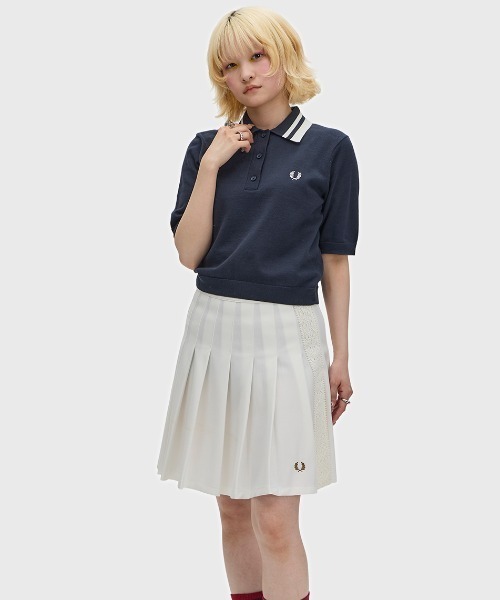 ポロシャツ ポロ Bold Twin Tipped Knitted Shirt／ボールドツインティップニットポロシャツ レディースの画像