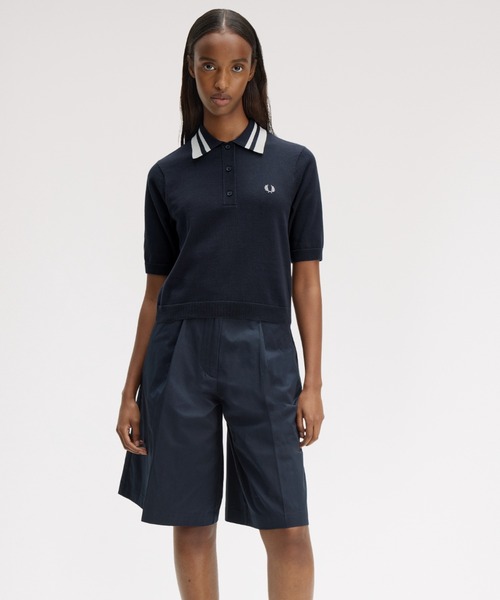 ポロシャツ ポロ Bold Twin Tipped Knitted Shirt／ボールドツインティップニットポロシャツ レディースの画像