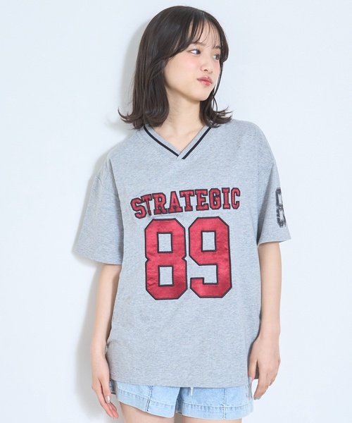 LOVETOXIC tシャツ 「LTXC/綿100%」ナンバーアップリケ半袖T キッズ