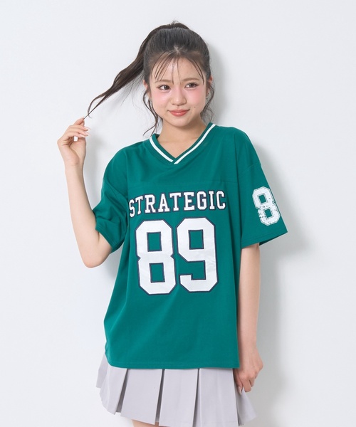 LOVETOXIC tシャツ 「LTXC/綿100%」ナンバーアップリケ半袖T キッズ