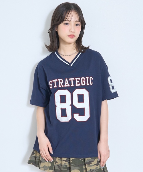 LOVETOXIC tシャツ 「LTXC/綿100%」ナンバーアップリケ半袖T キッズ