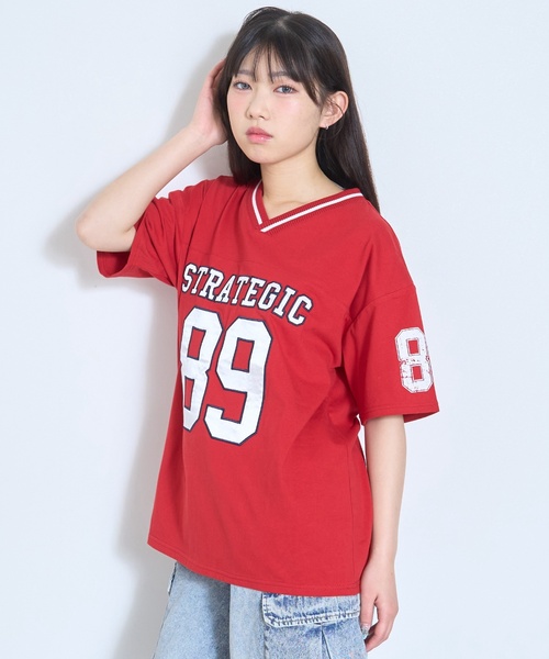 LOVETOXIC tシャツ 「LTXC/綿100%」ナンバーアップリケ半袖T キッズ