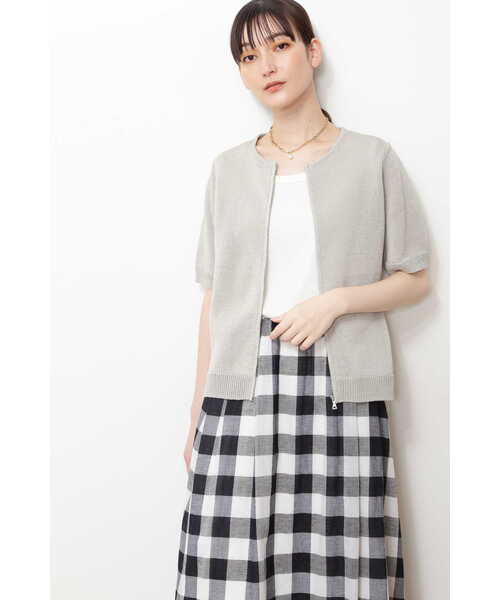 「human woman」 ニットカーディガン LARGE ピンク レディース_画像7