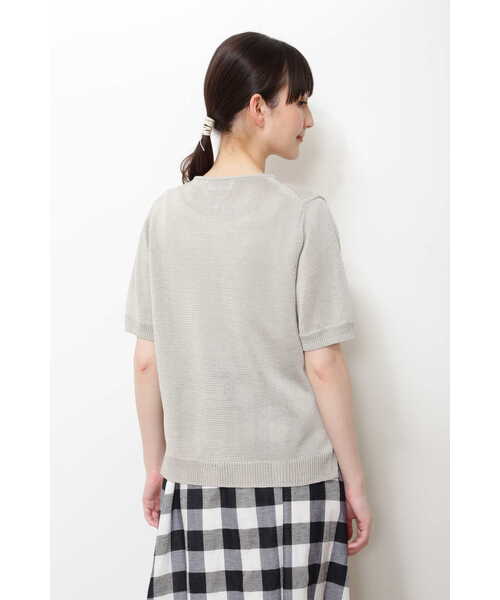 「human woman」 ニットカーディガン LARGE ピンク レディース_画像8