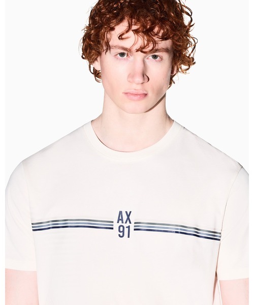 Onグラデーション 半袖Tシャツ S ARMANI EXCHANGE tシャツ 「A|X アルマーニ エクスチェンジ」91ロゴ