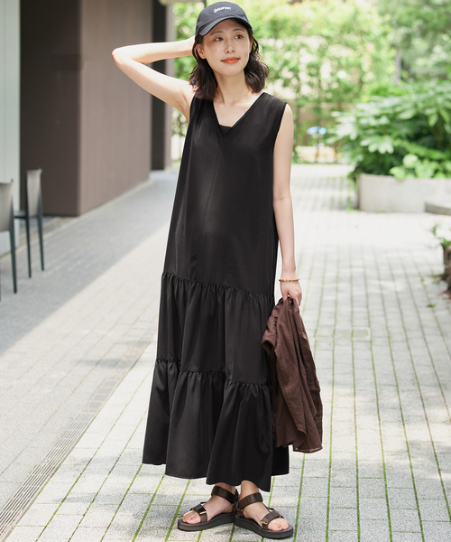 SLOBE IENA（スローブイエナ） ワンピース 「WEB限定」ティアード