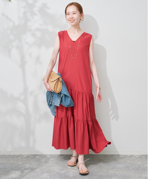 slobe iena＊ワンピース SLOBE IENA（スローブイエナ） ワンピース 「WEB限定」ティアード