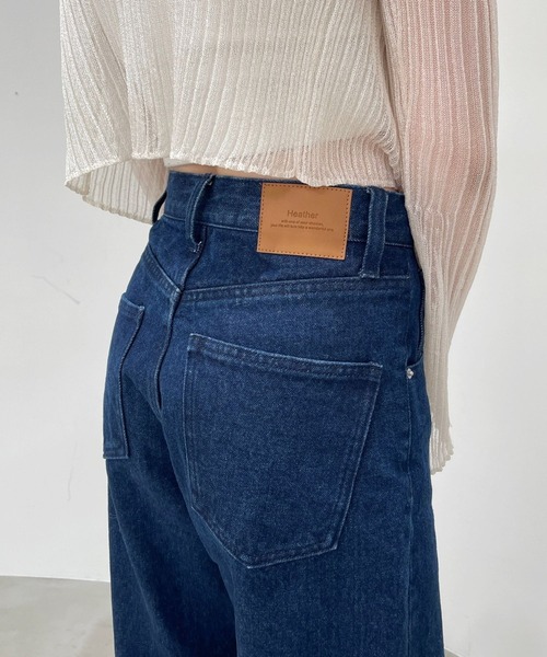 「Heather」 デニムパンツ S ネイビー レディース_画像4