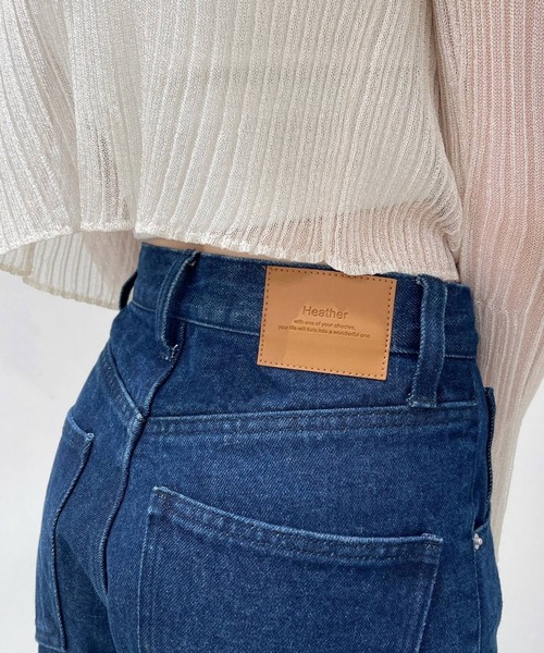 「Heather」 デニムパンツ S ネイビー レディース_画像5