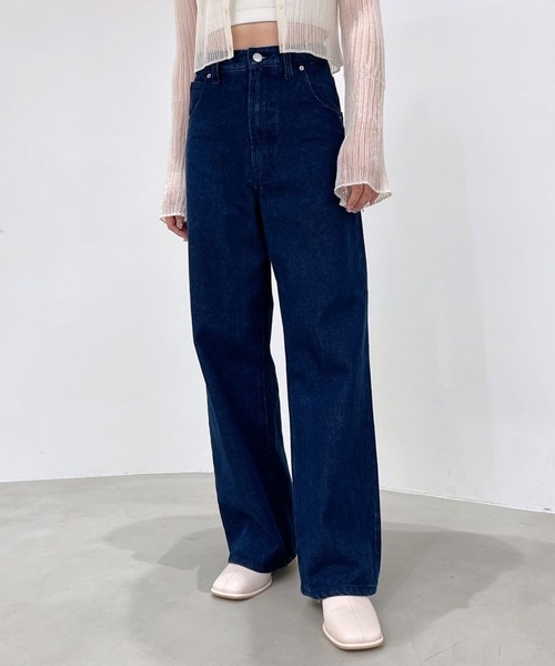 「Heather」 デニムパンツ S ネイビー レディース_画像6