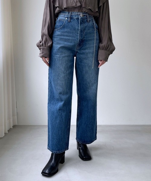 「Heather」 デニムパンツ S ネイビー レディース_画像7