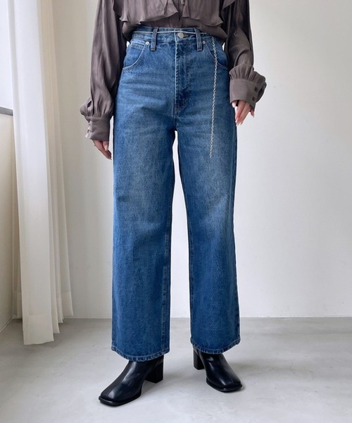 「Heather」 デニムパンツ S ネイビー レディース_画像8