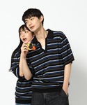 ポロシャツ 半袖 ボーダースキッパーポロシャツ...の詳細画像5