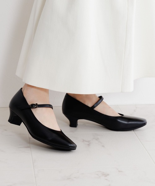 「卑弥呼」 パンプス 24.0cm ブラック レディース_画像8