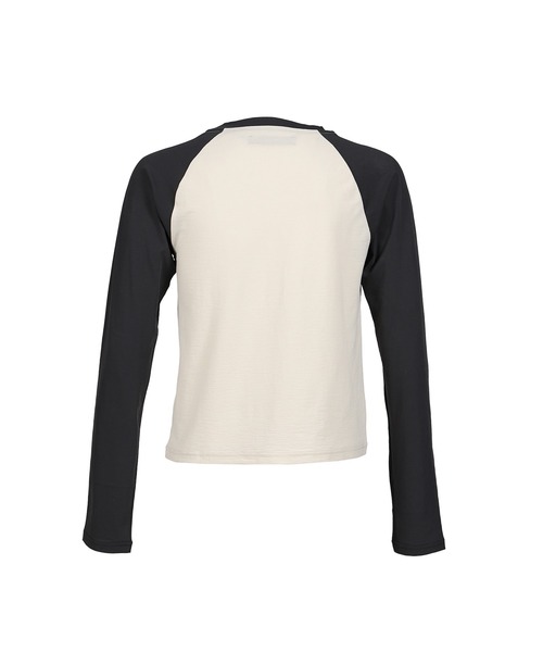 JUN/NAKAYAMA（ジュンナカヤマ） tシャツ RAGLAN HENLEY NECK TEE
