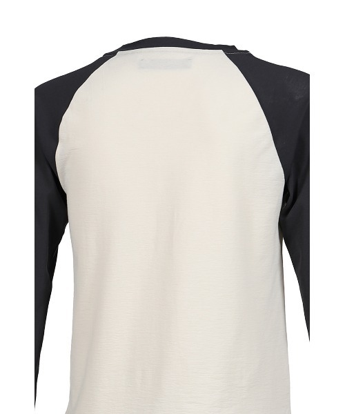 JUN/NAKAYAMA（ジュンナカヤマ） tシャツ RAGLAN HENLEY NECK TEE
