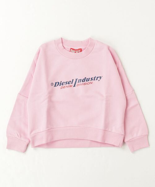 「DIESEL KIDS」 「KIDS」スウェットカットソー 14Y ライトピンク キッズ_画像3