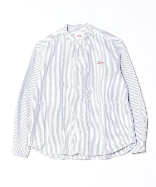 美品 ダントン コットンラミープルオーバー 36 麻ワッペン 長袖 ブルー 希少 Danton（ダントン） 長袖ブラウス 36 ブルー レディース : ZOZOTOWN