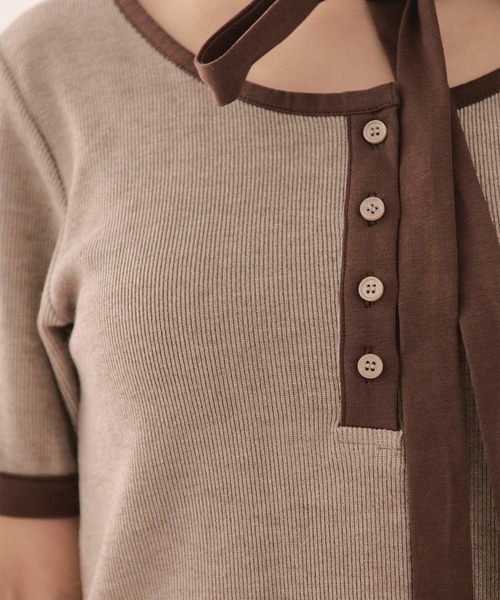 loin nuit tシャツ 半袖 henley short sleeve tops / ヘンリーショート