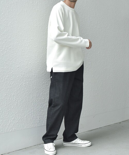 「SHIPS any」 長袖Tシャツ MEDIUM オリーブ メンズ_画像2