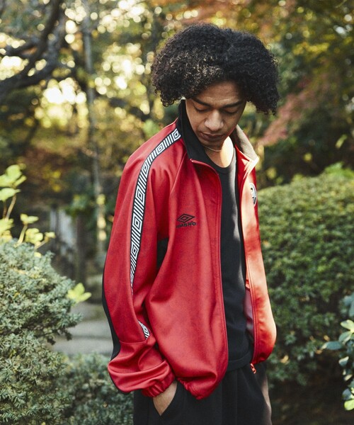 umbro（アンブロ） ジャージブルゾン LARGE レッド メンズ : ZOZOTOWN
