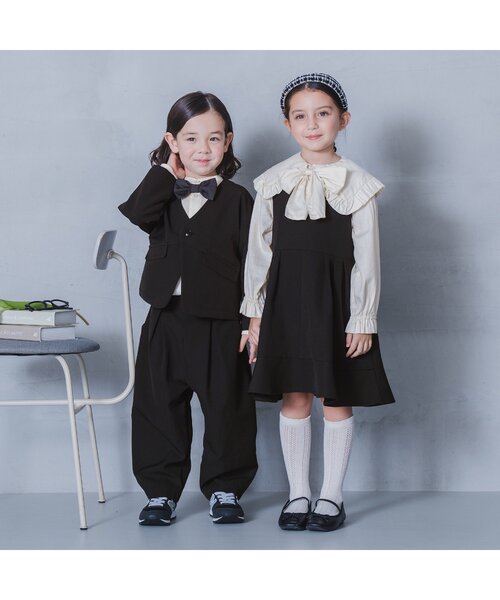 「p.premier」 「KIDS」ノースリーブワンピース 100 ブラック キッズ_画像5