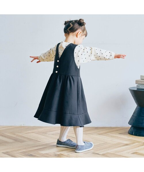 「p.premier」 「KIDS」ノースリーブワンピース 100 ブラック キッズ_画像7