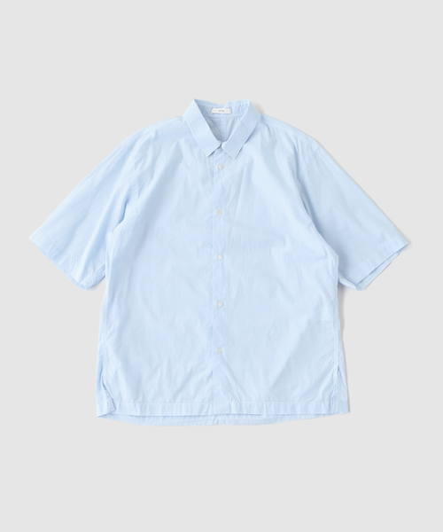 シャツ ATON（エイトン） SHRINK COTTON LAWN OVERSIZED HALF S メンズ レディースの画像