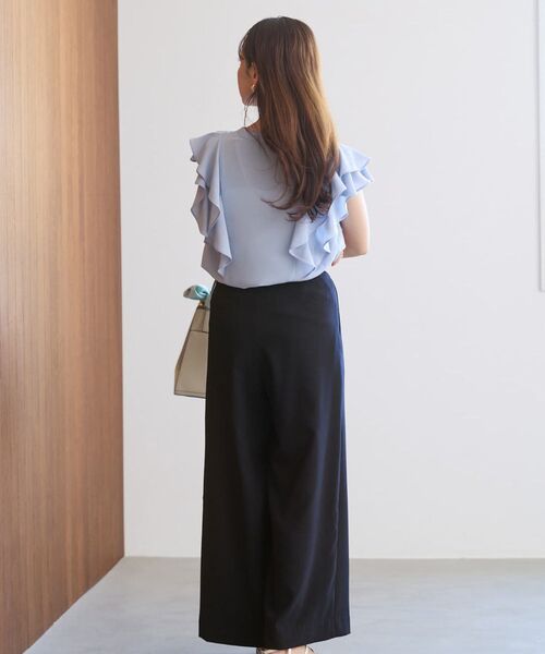 COHINA（コヒナ） ワイドパンツ スラックス パンツ 「接触冷感」とろみ