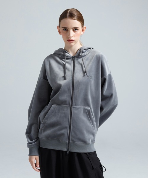 Y-3 ジップパーカーSサイズ Y-3 パーカー VELVET CORDUROY ZIP HOODIE メンズ レディース