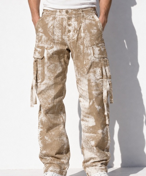 カーゴパンツ MILITARY CARGO PANTS（paint） メンズ レディース