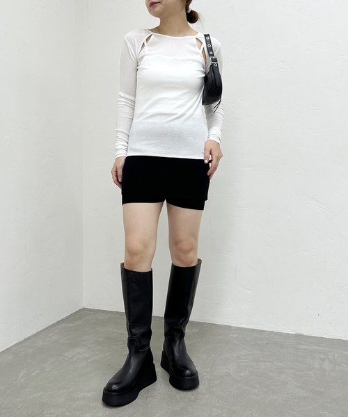 「U by SPICK&SPAN」 長袖カットソー FREE ピンク系その他 レディース_画像2