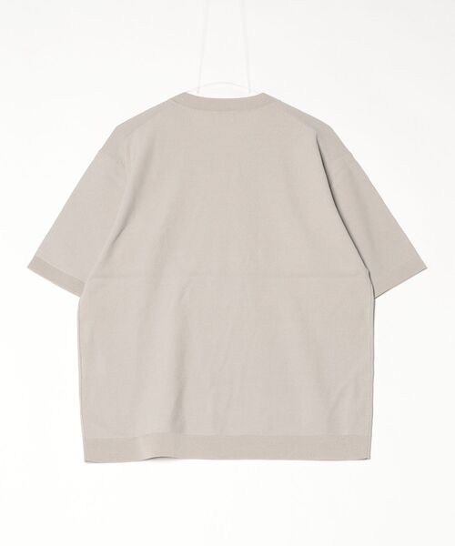 「green label relaxing」 半袖ニット X-LARGE ライトグレー メンズ_画像2