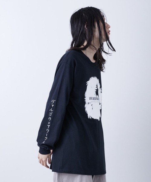 「VIRGOwearworks」 長袖Tシャツ 5 ホワイト メンズ_画像2