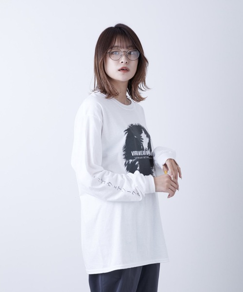 「VIRGOwearworks」 長袖Tシャツ 5 ホワイト メンズ_画像5
