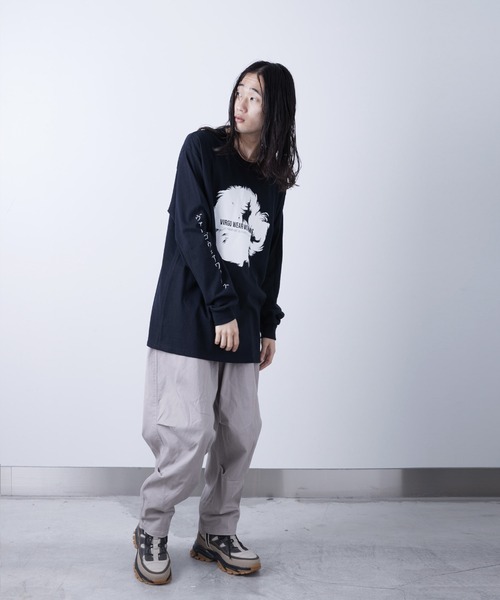 「VIRGOwearworks」 長袖Tシャツ 5 ホワイト メンズ_画像9