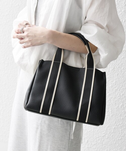 「SHIPS any」 トートバッグ ONE SIZE ブラック レディース_画像5