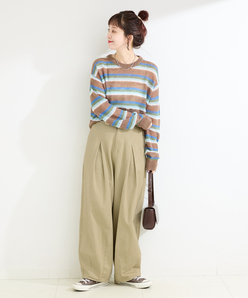 「B.C STOCK」 「Simplicite」チノパンツ SMALL ベージュ レディース_画像2