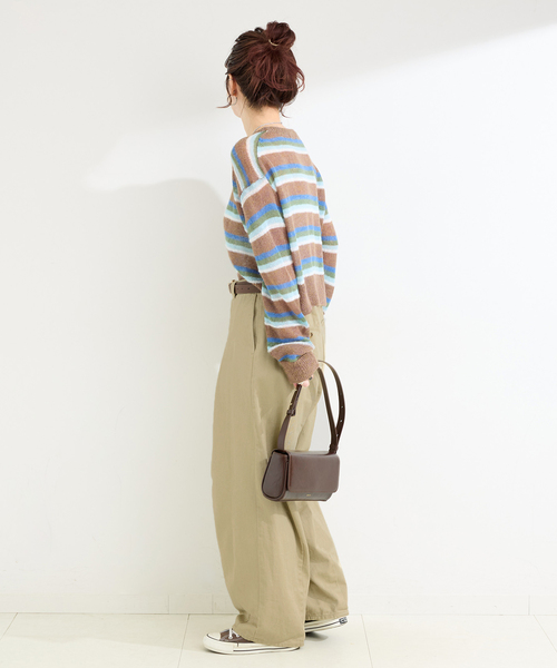 「B.C STOCK」 「Simplicite」チノパンツ SMALL ベージュ レディース_画像3