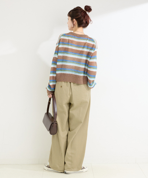 「B.C STOCK」 「Simplicite」チノパンツ SMALL ベージュ レディース_画像4