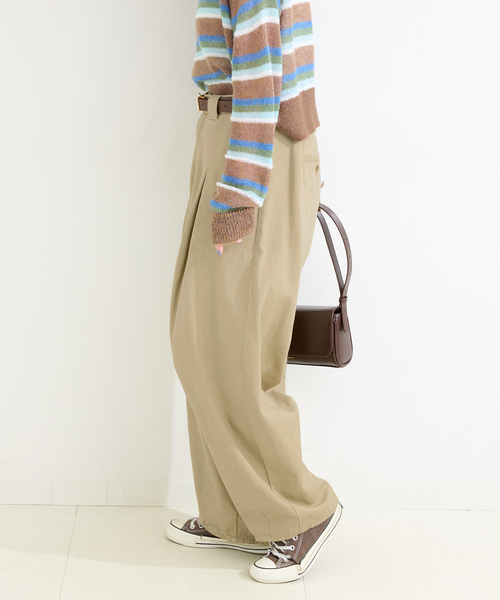 「B.C STOCK」 「Simplicite」チノパンツ SMALL ベージュ レディース_画像6