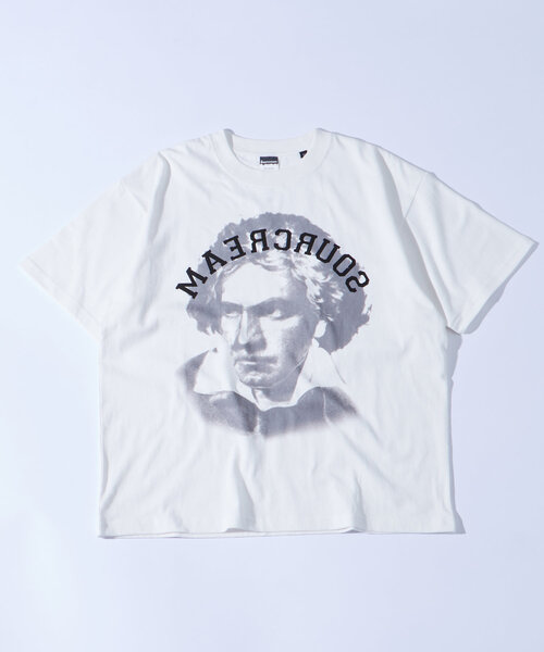 「Sourcream」 半袖Tシャツ MEDIUM グレー レディース_画像4